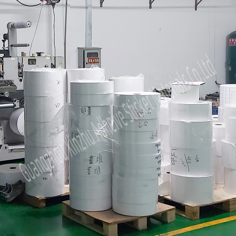 250g Thermal Paper Card Thermal Adhesive Sticker Material Label Rolls Sticker Material
