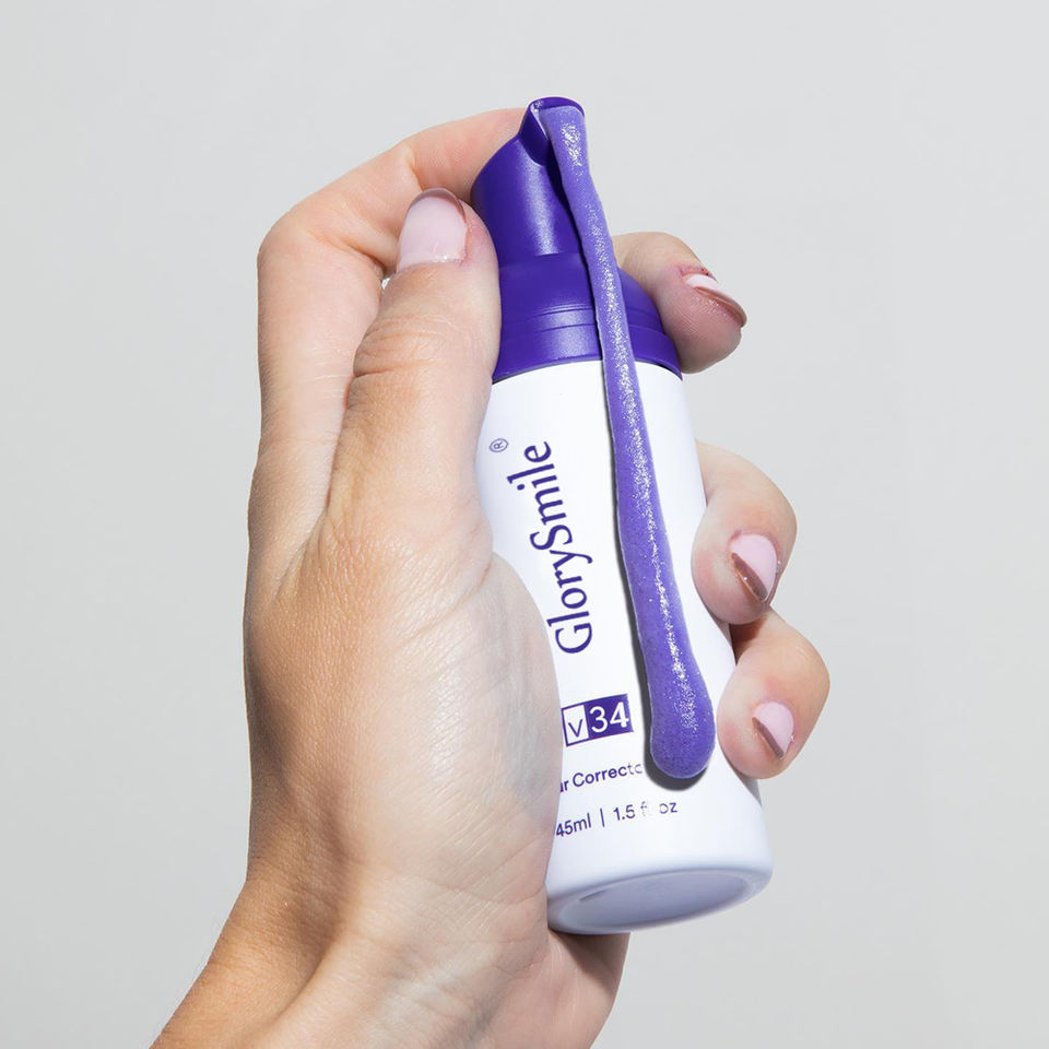 Professional V34 Colour Corrector Custom Logo Teeth Whitening Foam Toothpaste