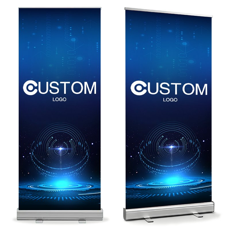 Retractable Roll up Banner Advertising Roller up Banner Custom Backdrop Banner