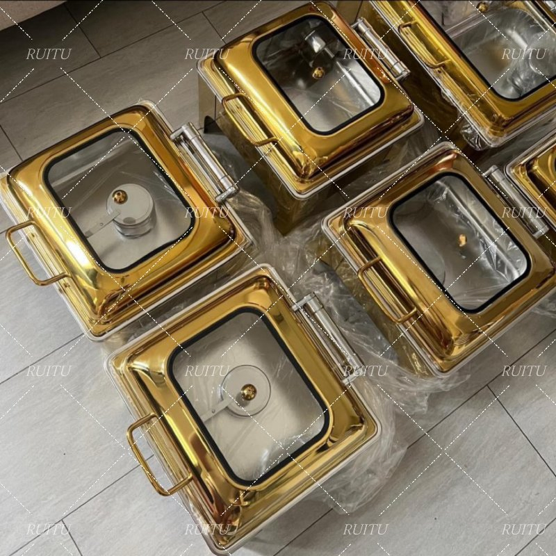 Marmite Chauffante Catering Hanging Full Restaurant Hotel Food Warmer Chafing Dish Buffet Set