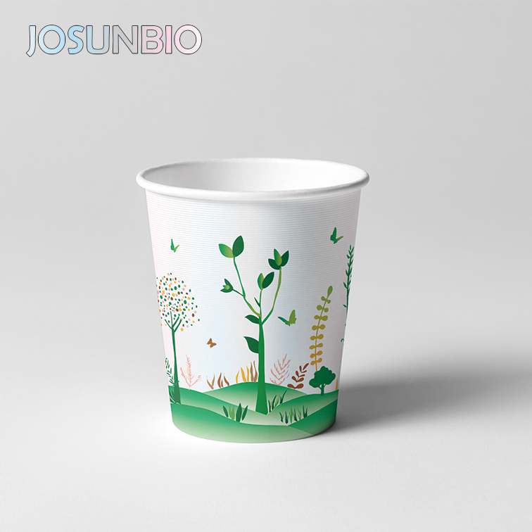 Бумажные чашки 4oz с логотипом, биоразлагаемые