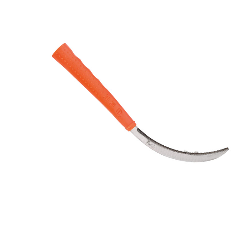 a Sharp Multi-Purpose High Carbon Steel Short Handle Serrated Sickles Sold in South America