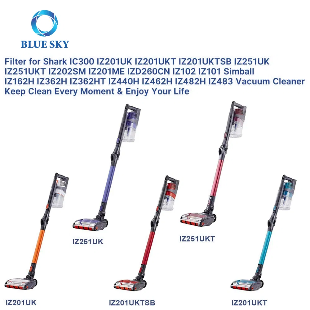 Vacuum Cleaner Filter Set Replacement for Sharks Iz201UK Iz201uktsb Iz201ukt IC300 Iz251UK Iz202sm Iz201me Izd260cn Iz102 Iz101