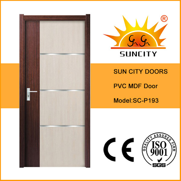New Interior PVC Door MDF Bathroom Carved Doors for Hotels Wooden Design Door Formica Laminate Wooden Door for Bathroom