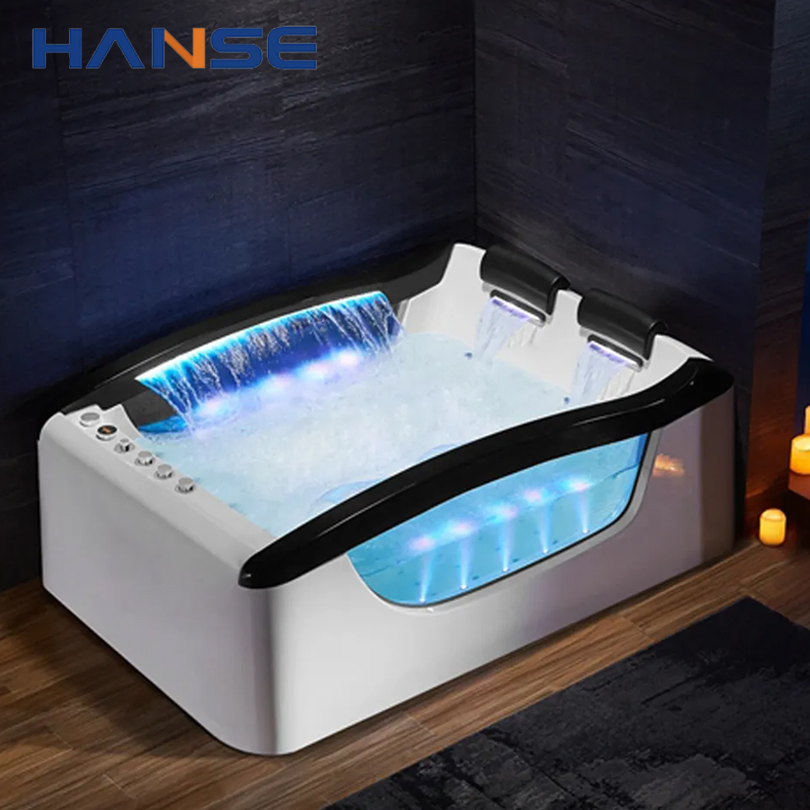 Прямоугольная термостатическая ванна с гидромассажем