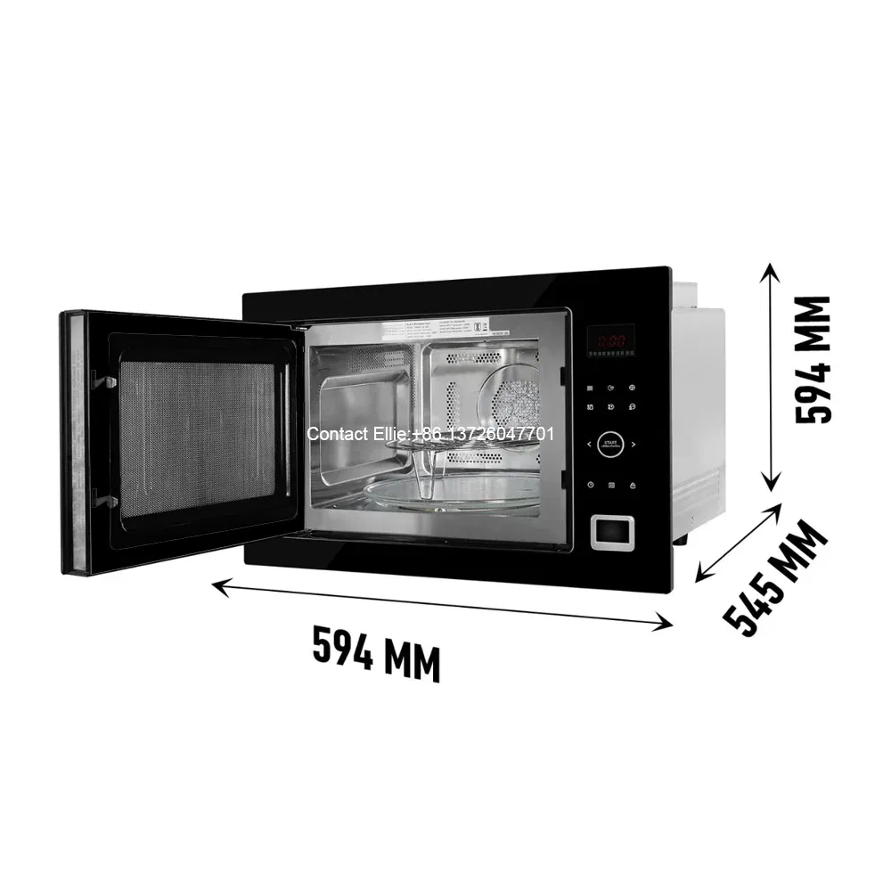 Home Appliance 34L Full Touch Built-in Microwave Oven 3 in 1 Integrated Microwave with Convection