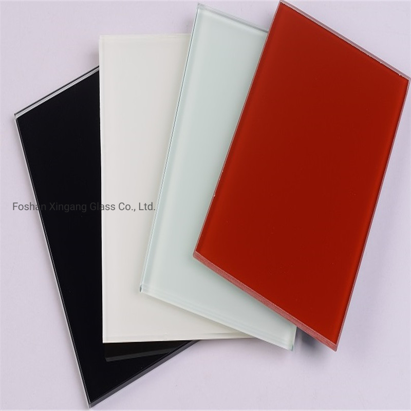 Lacquered Glass of Pure White Color Ral 9003 in Customer Size