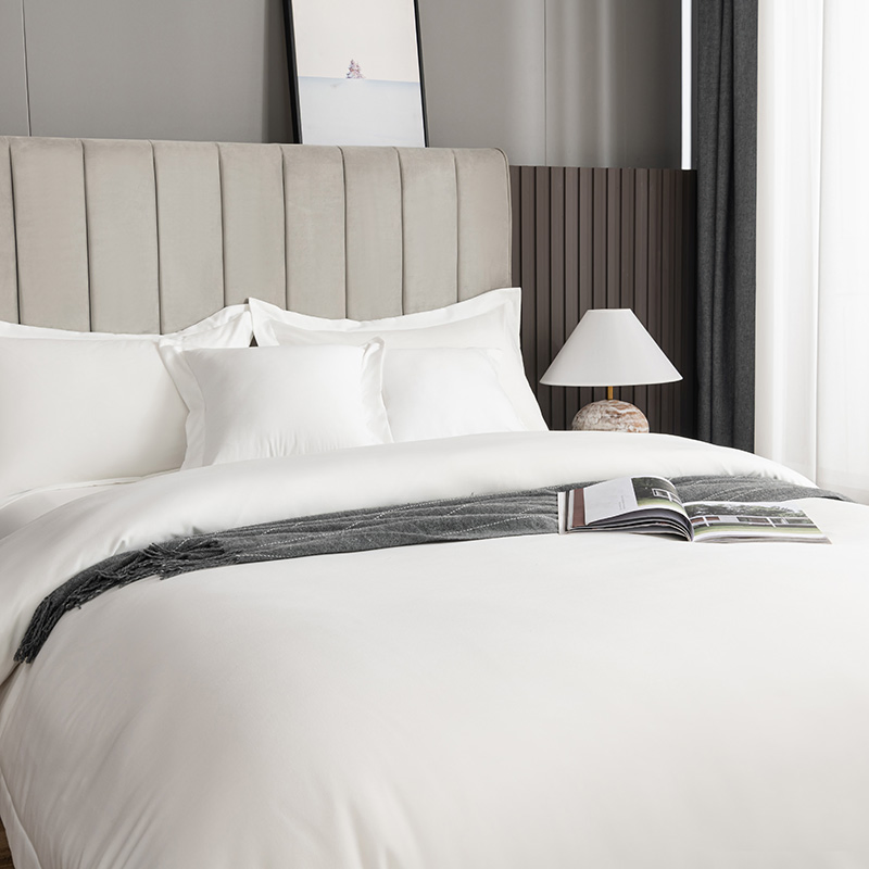 Home Textile 100% Cotton Cover Wholesale Sheets Bed Sheet White Bedding Set