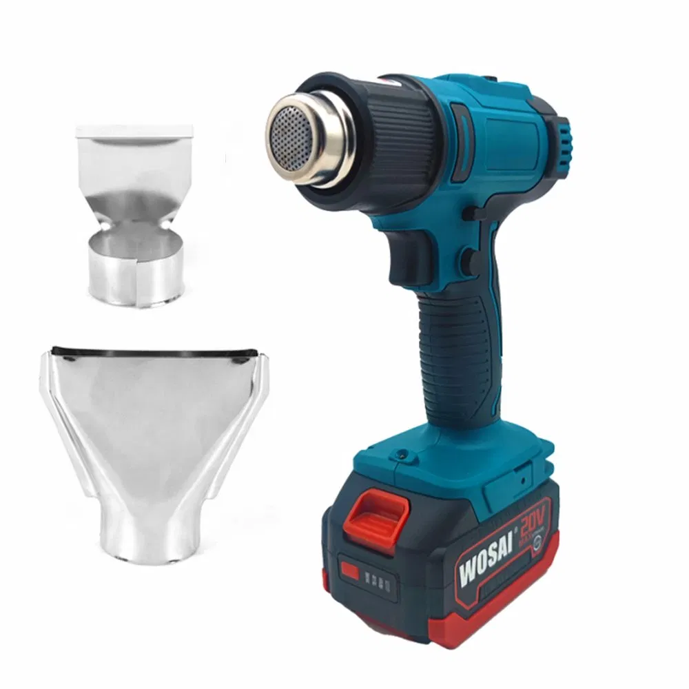 20V Wosai Cordless Hot Air Gun Heat Guns PTC Heating Element for Hot Melt Glue Gun