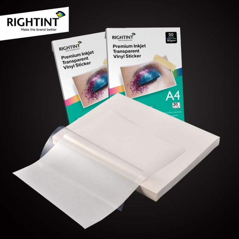 Polyester Pet Rightint Carton A4, OEM Labels Clear Sticker Paper