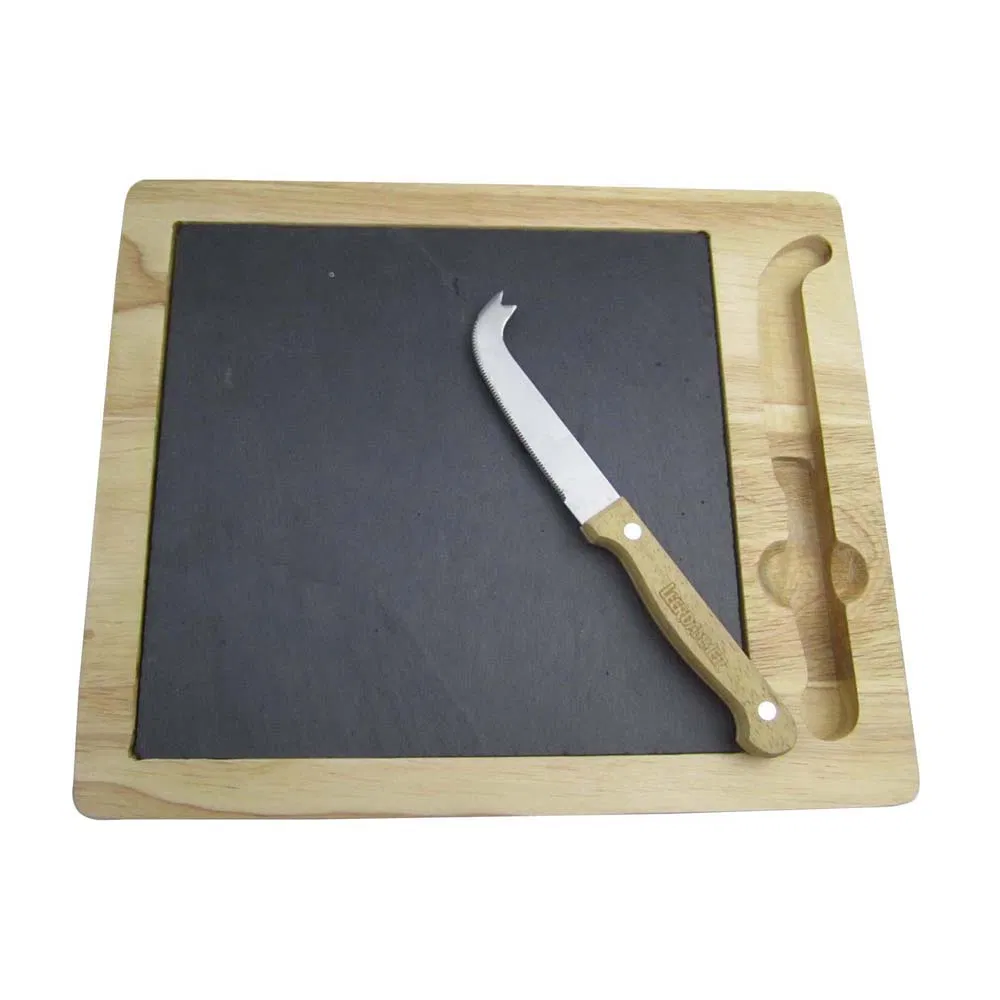 Нож для сыра и разделочная доска из резинового дерева