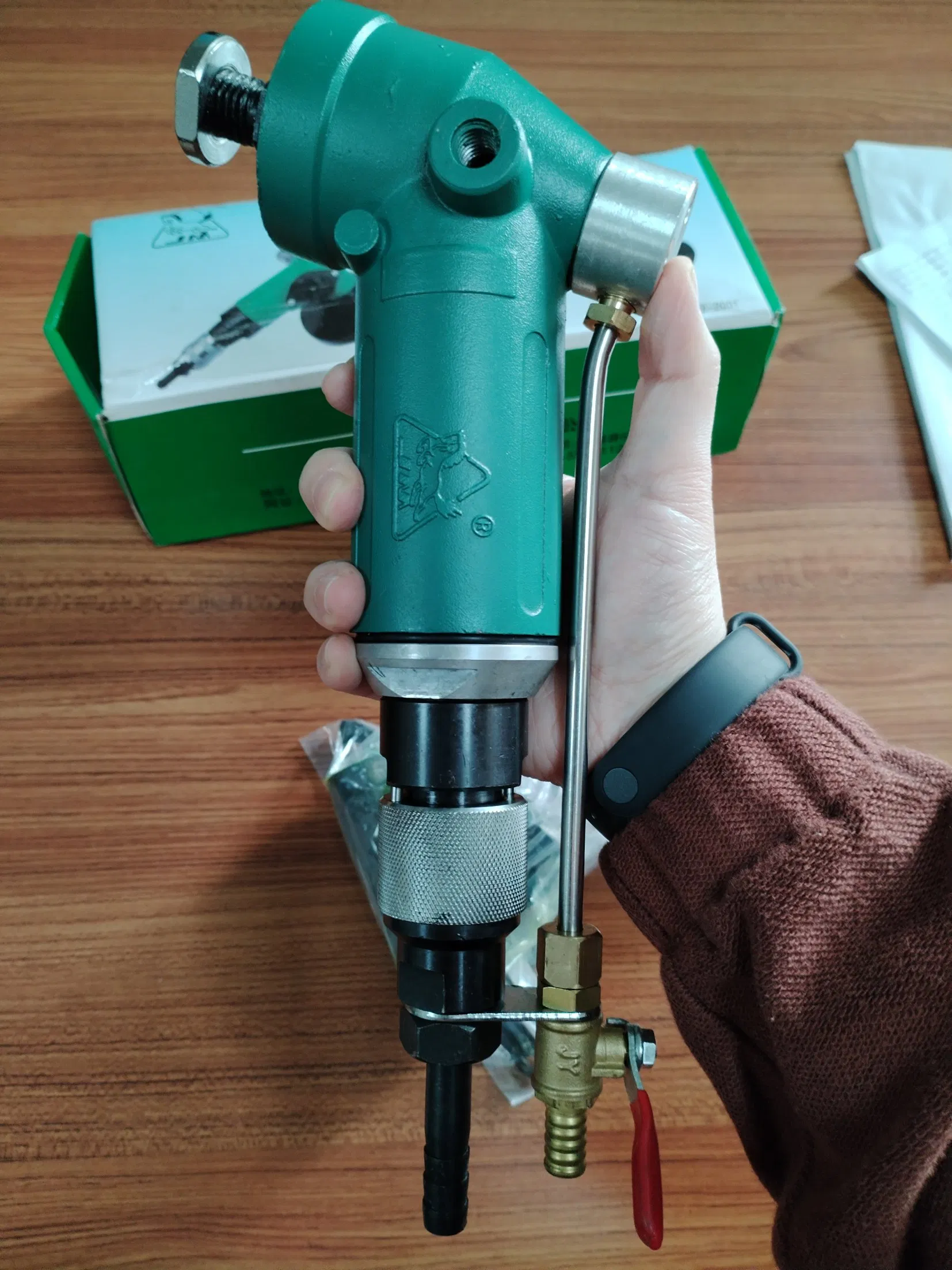 Handheld Pneumatic Air Wet Polisher for Marble Granite Stone Air Water Sander