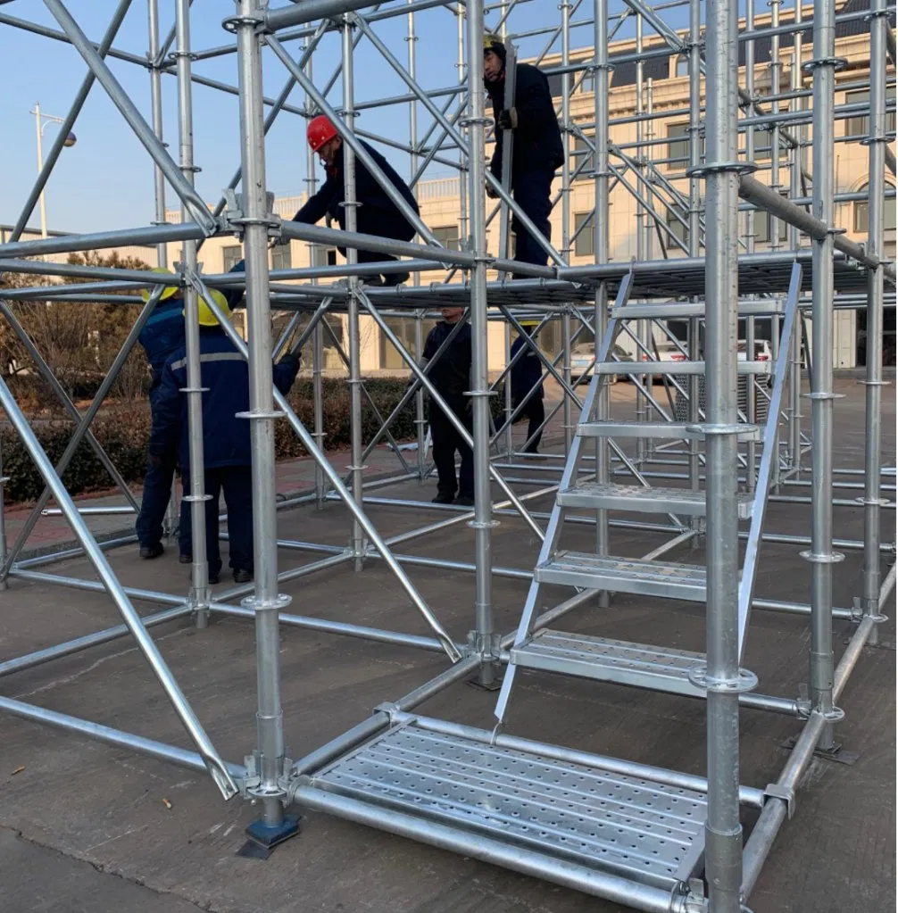 Low Price Ringlock Scaffolding Parts Ladder with Handrail for Construction