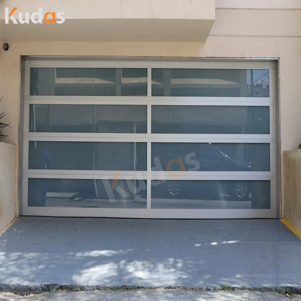 High Quality Automatic Sectional Steel Garage Door with Glass