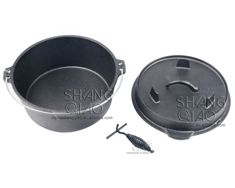 Cast Iron Casserole No- Coating Pre-Seasoned Cast Iron Dutch Oven