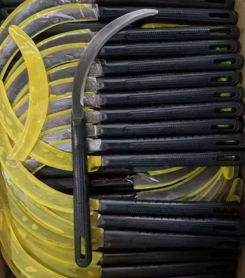 Hand Sickle for Agriculture Steel Blade with Plastic Handle Wholesale Farm Tool