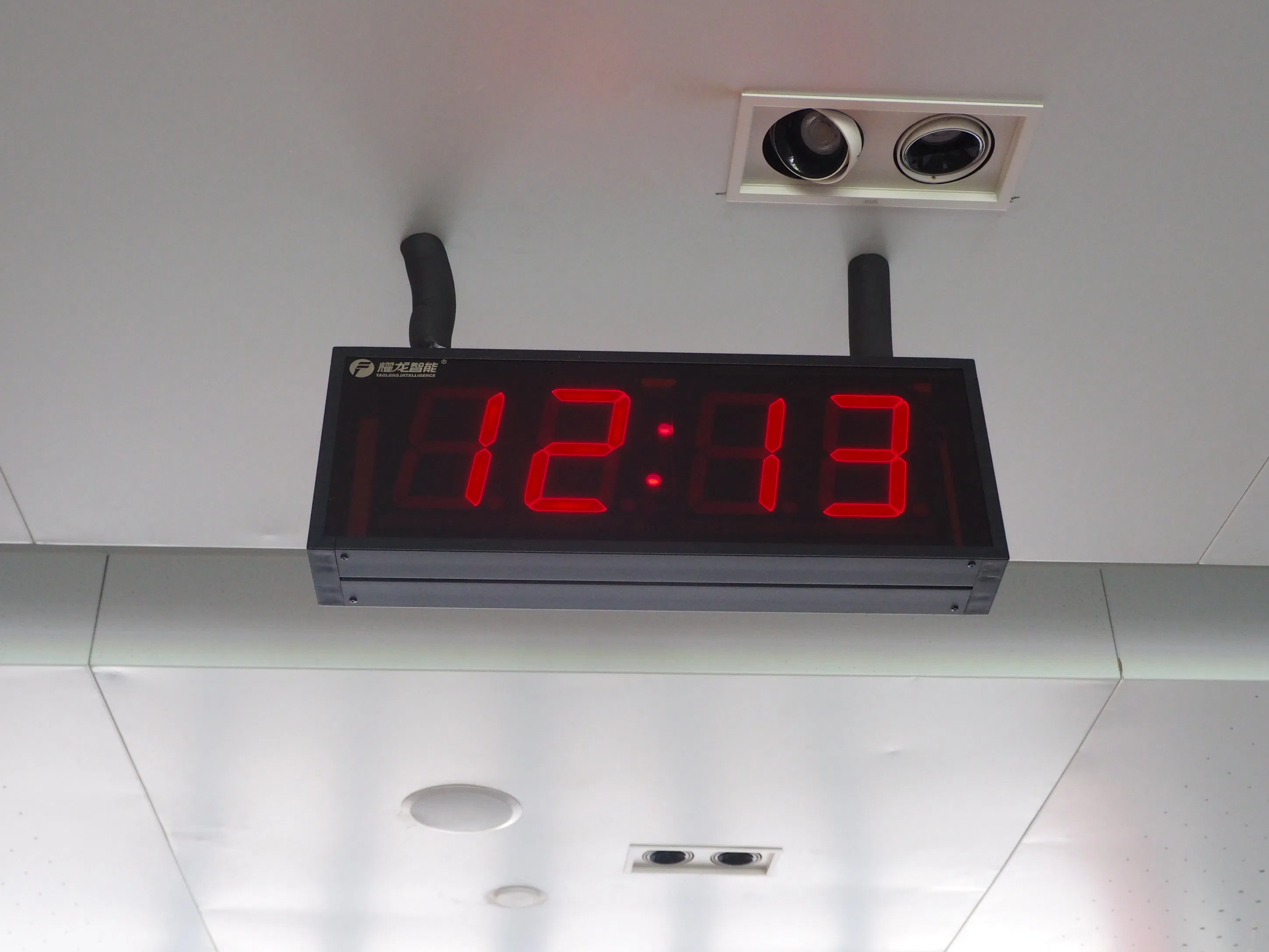 Red LED Waterproof Electronic LED Digital Clock System Time Clock