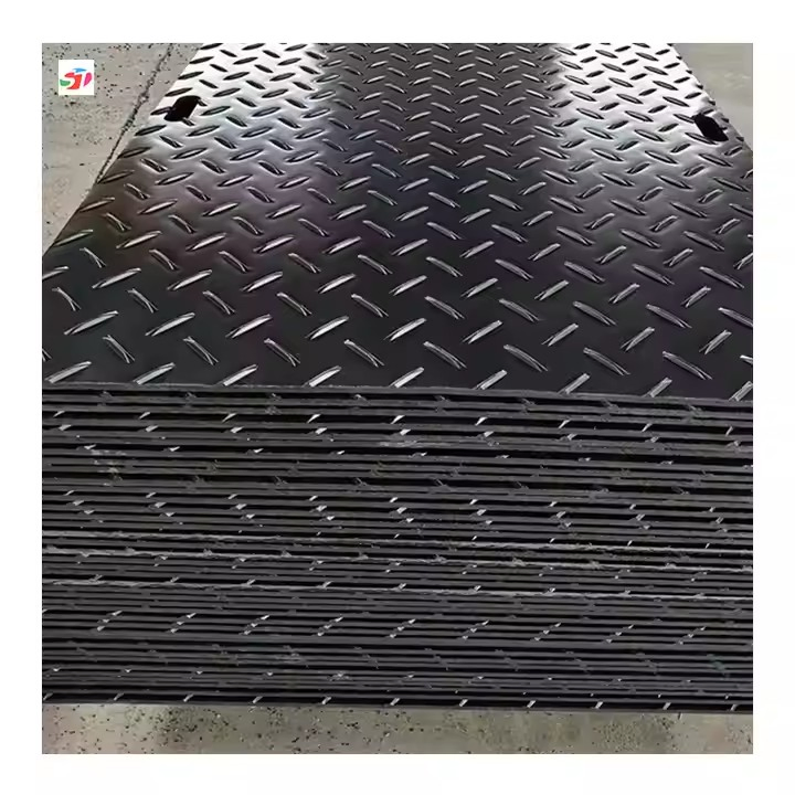 Customized HDPE Sheet Construction Temporary Ground Protection Mat 4X8FT 2-25mm Customized Color PVC Sheet Factory Sandwich Plastic Board UHMWPE Sheet