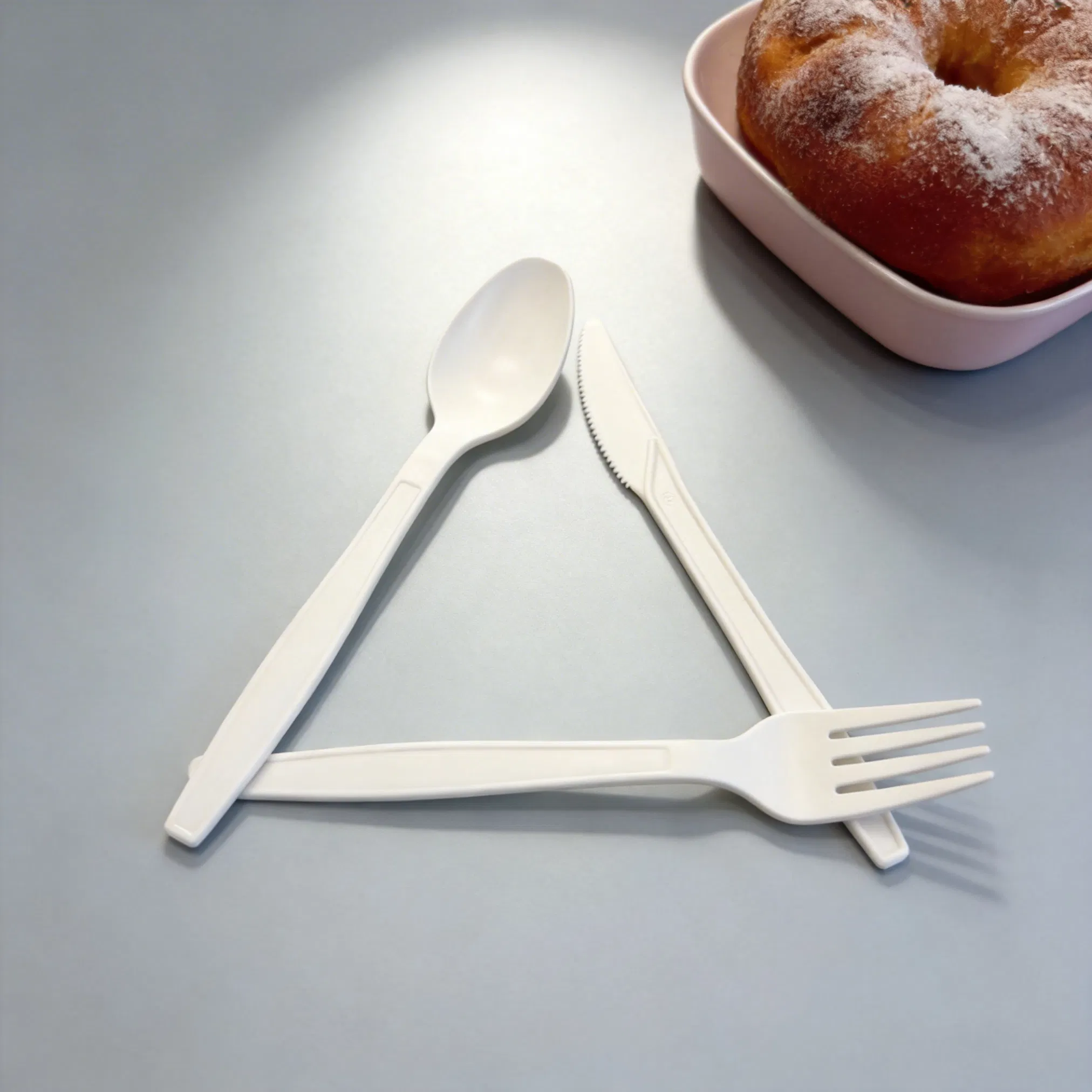 Custom Printed Disposable Cutlery Set with PLA Forks and Spoons