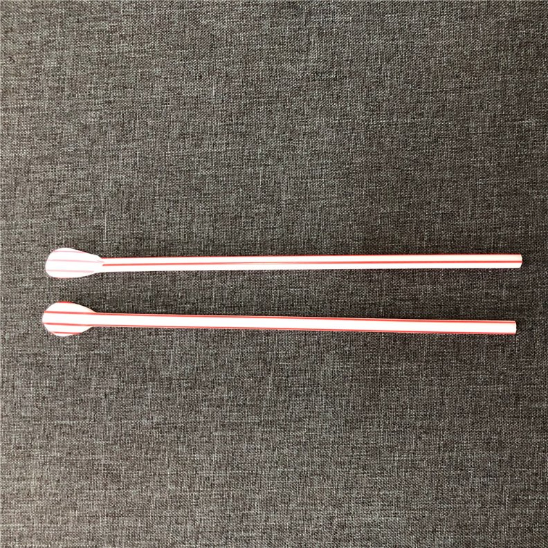 Manufacture Wholesale Biodegradable Colorful Drinking PLA Spoon Straws for Home and Restaurant