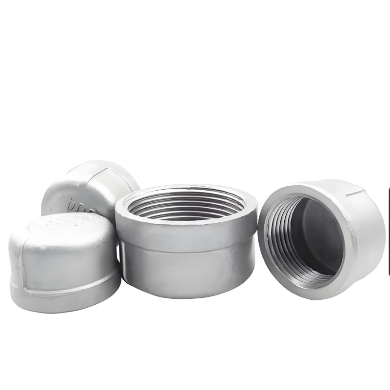 Stainless Steel Pipe Cap 304/316L 3/8" Female Thread Hexagonal Connector