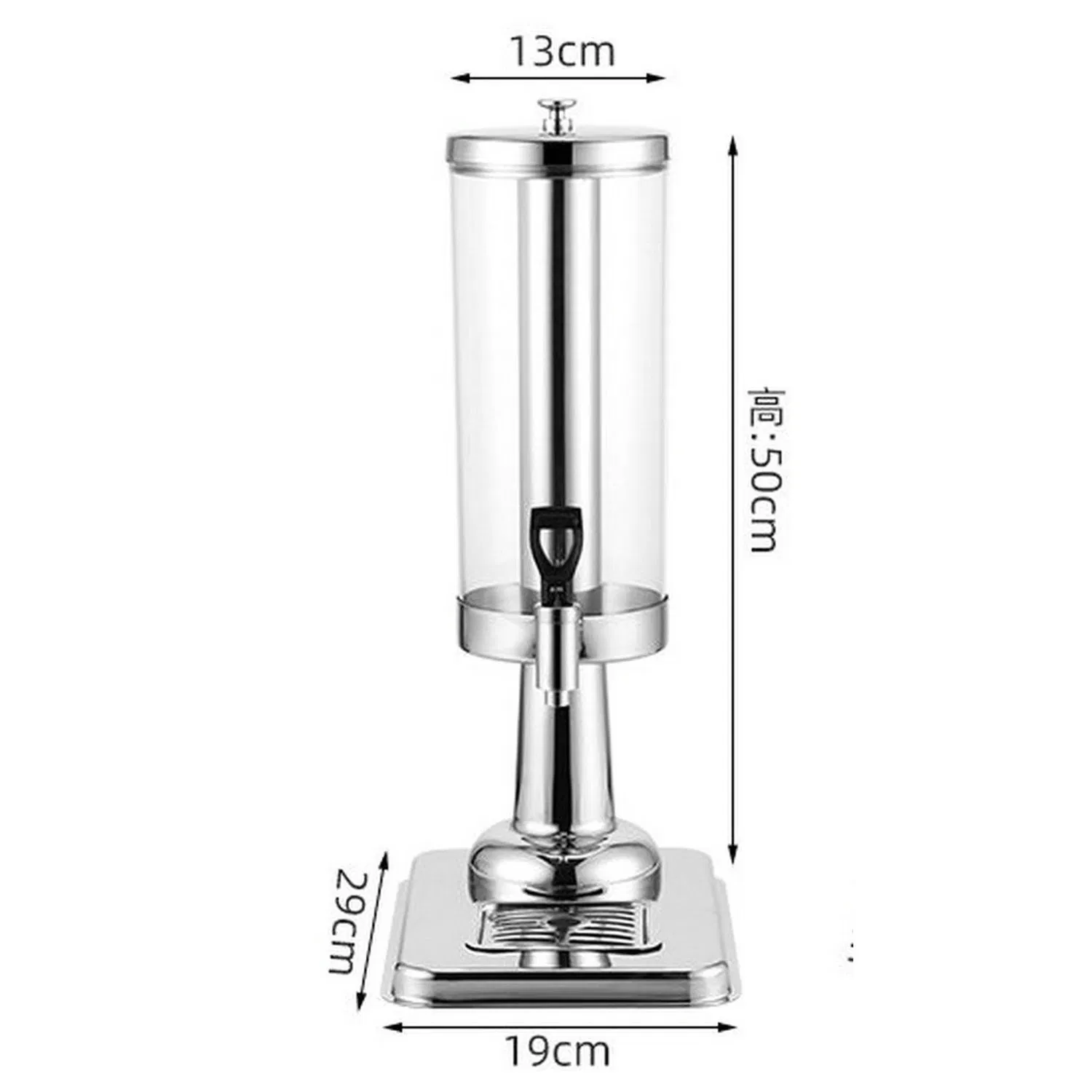PE Body Stainless Steel Milk Juice Dispenser 3L Juice Dispenser