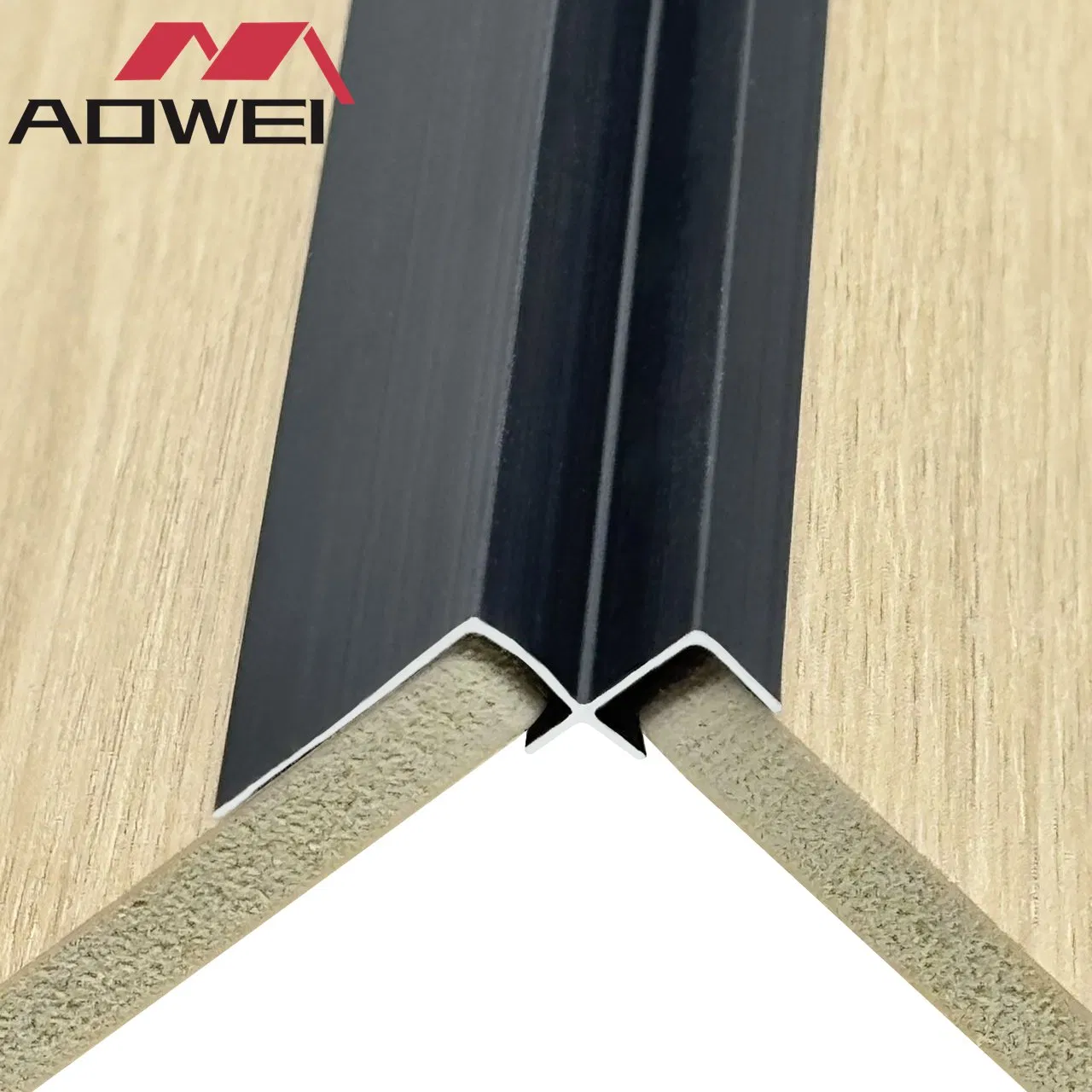 Premium Black Metal Accessories for WPC Flat Panel Edging Solutions