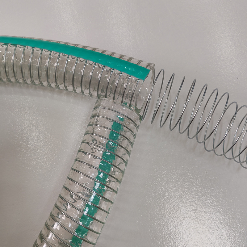 2-1/2" Flexible Durable Food Grade PVC Steel Wire Hose Pipe for Juice Transport