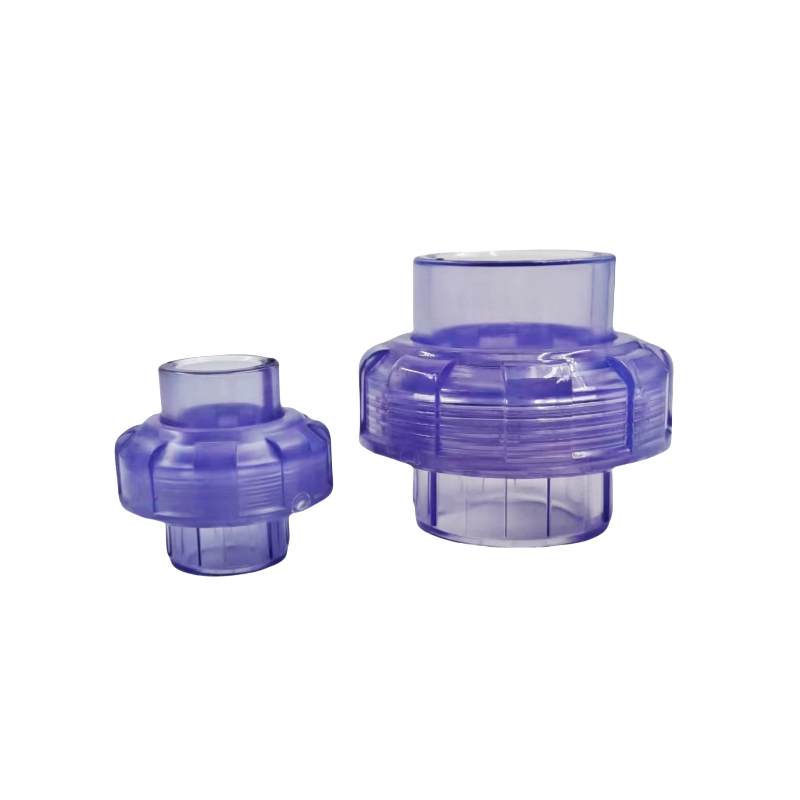 Corrosion Resistant PVC Transparent Union Valve for Industrial Use Cases