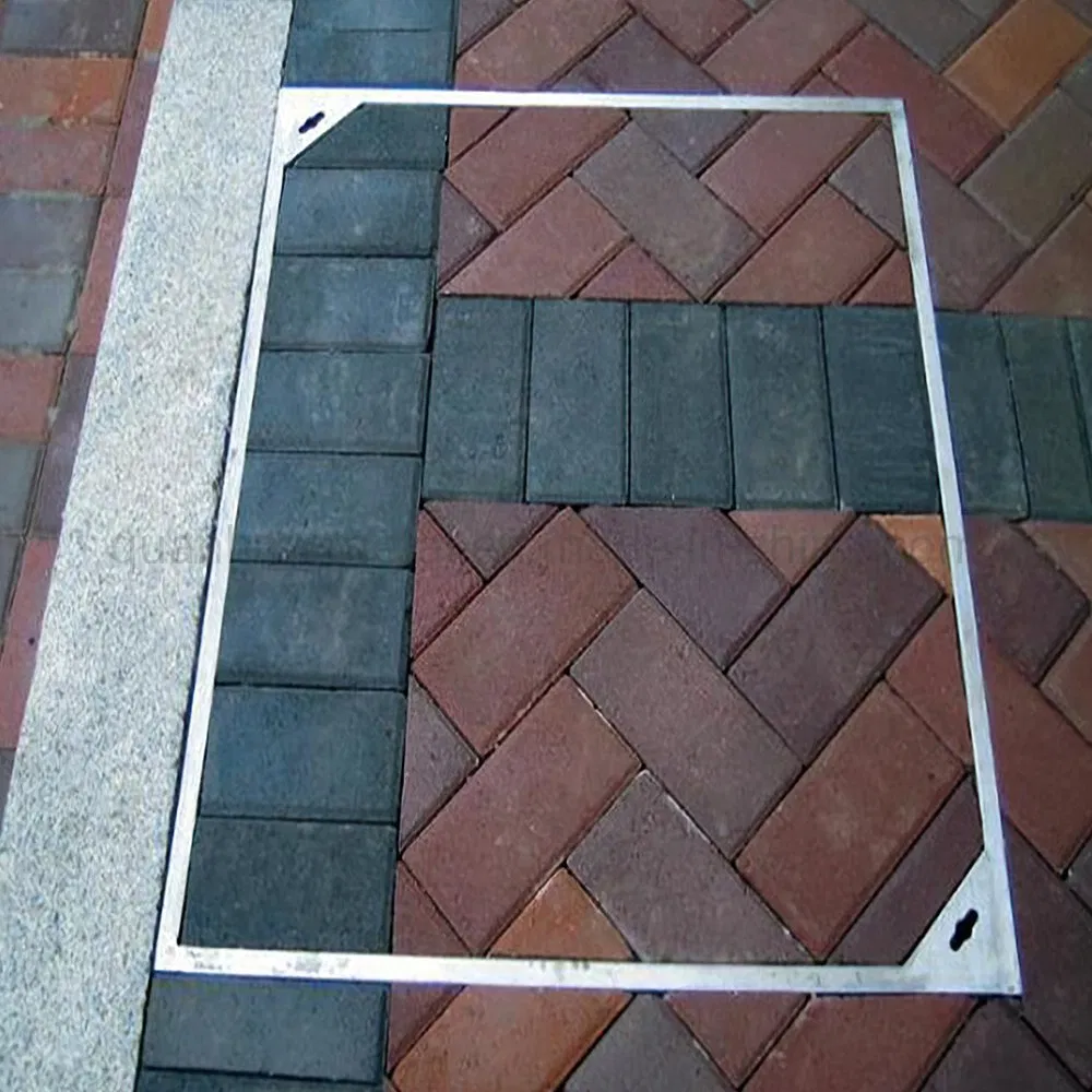 Bespoke Heavy Duty Block Paving Galvanised Recessed Manhole Cover with Frame