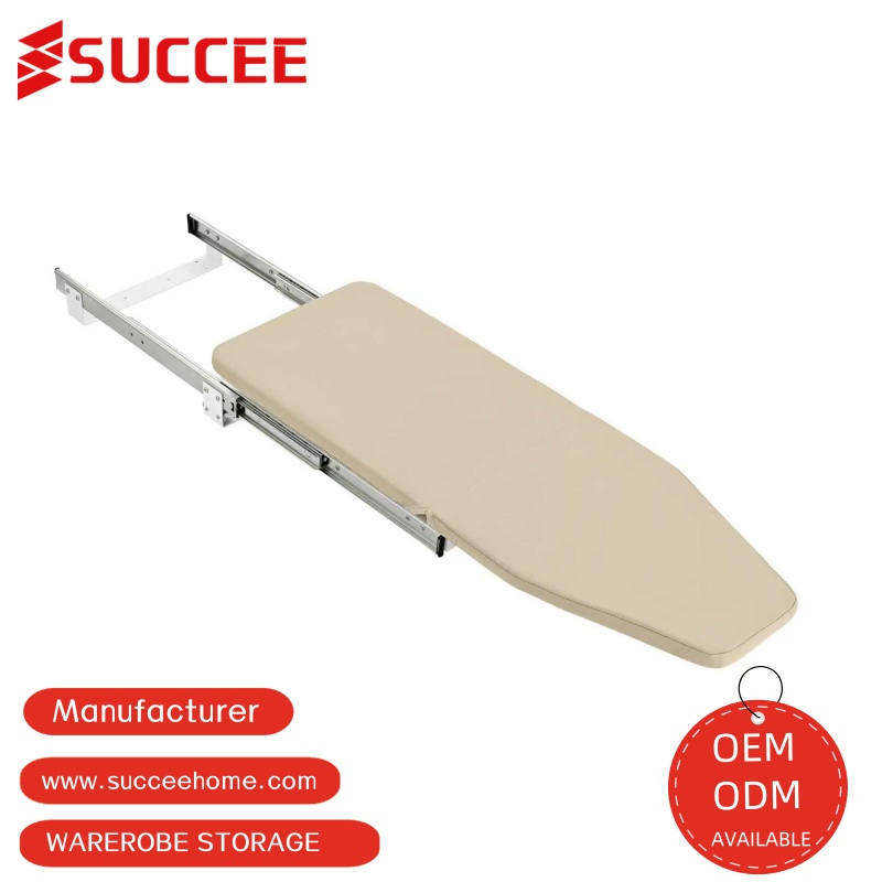 Insert Rotating Pull out Wardrobe Folding Ironing Board Soft Open and Soft Close Heavy Duty