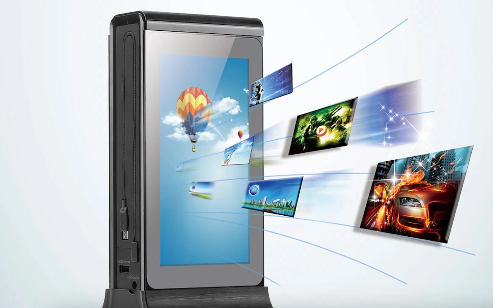 Desktop Android Rk3126 Advertising WiFi Player Coffee Shop Mobile Power Bank