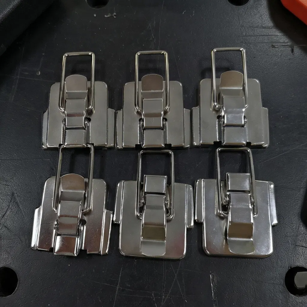 Custom Size Nickel Plated Metal Latch Strike Bottoms Parts - Furniture Parts OEM