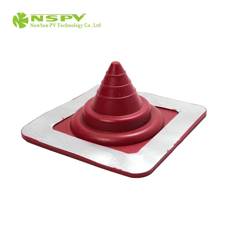 Square Waterproof Dust Cover Base Custom Silicone Roof Flashing for Construction
