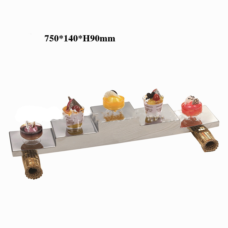 Stainless Steel Food Display Risers Hotel Bar KTV Buffet Hotel Catering Supplies