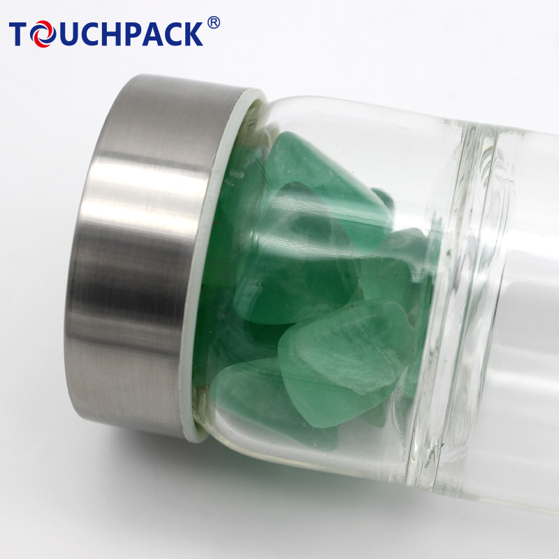 Promotion Popular Custom Glass Crystal Infused Drinking Bottle