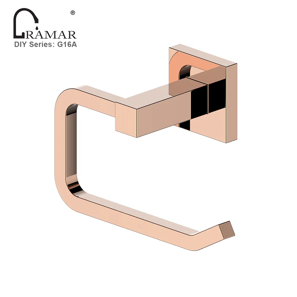 Держатель для туалетной бумаги в стиле розовое золото