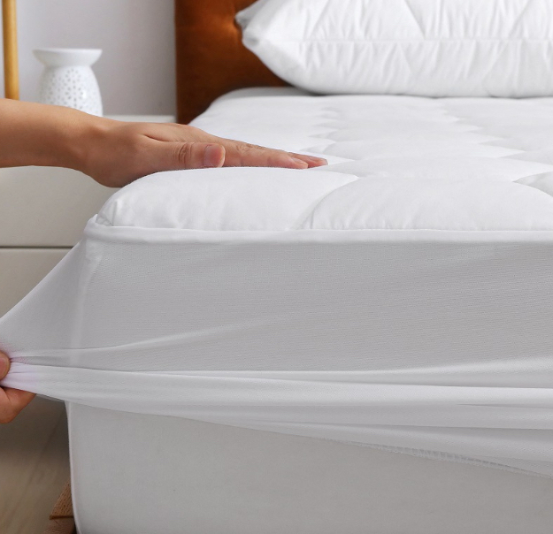 Cotton Quilted TPU Mattress Protector Pillow Cover Waterproof and Breathable