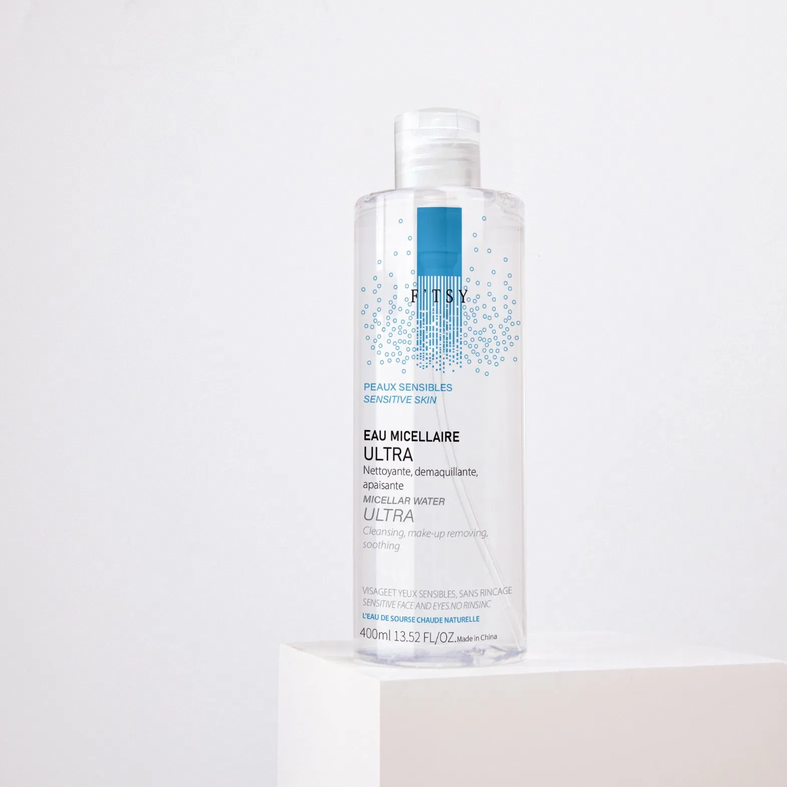 Custom Labels Moisturizing Hydrating All in 1 Micellar Cleansing Water Cleanses Makeup Remover