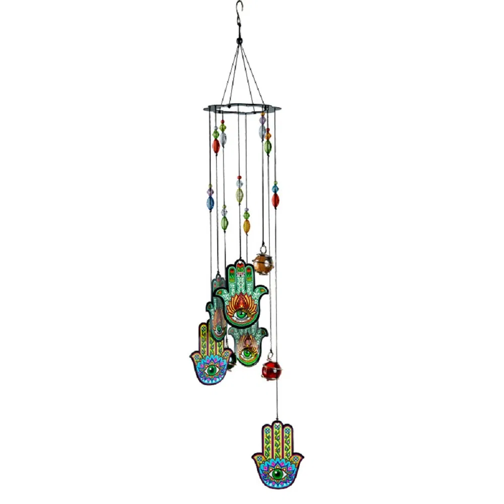 Wind Chime Decoration Alloy Indian Pattern Outdoor Hanging Ornament Wbb18088