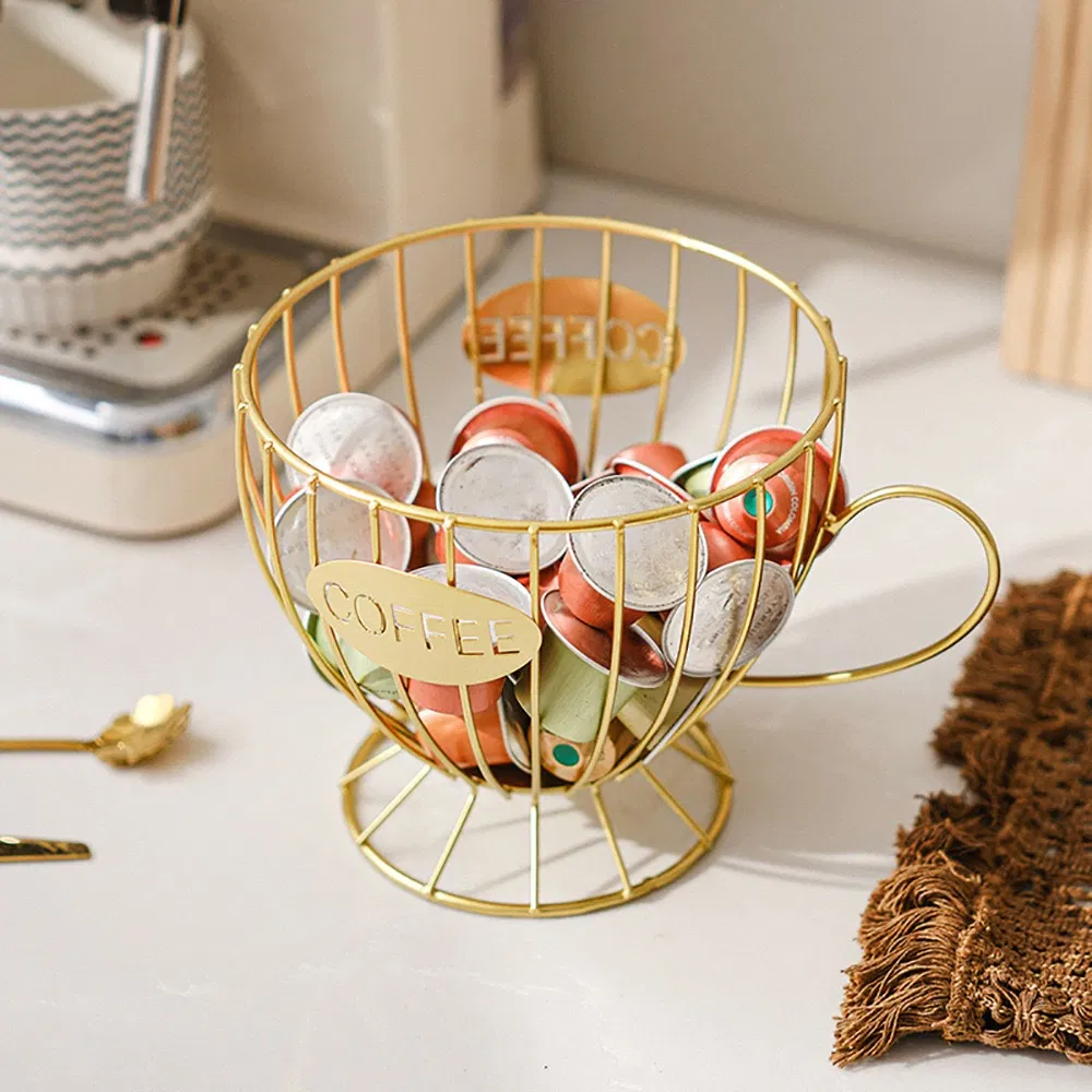 Elegant Coffee Capsule Organizer Rack for Home and Office Use