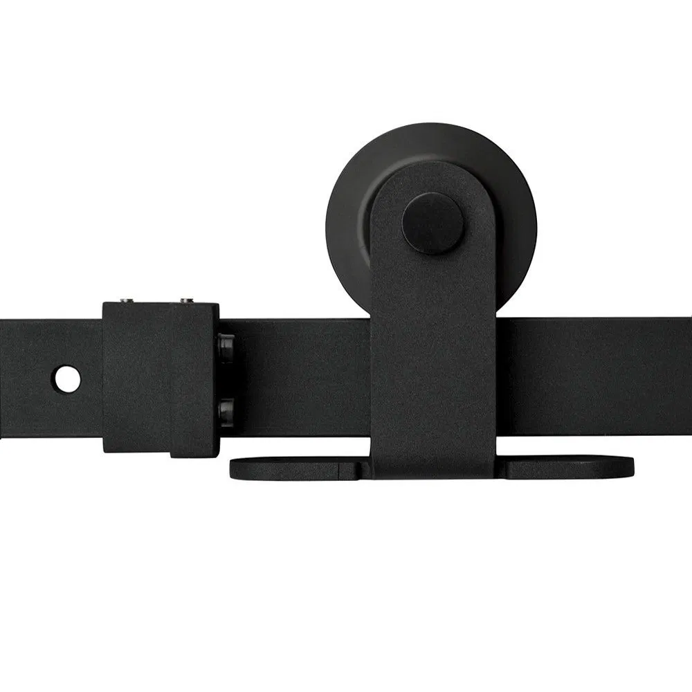 Black Sliding Barn Door Hardware Kit Interior
