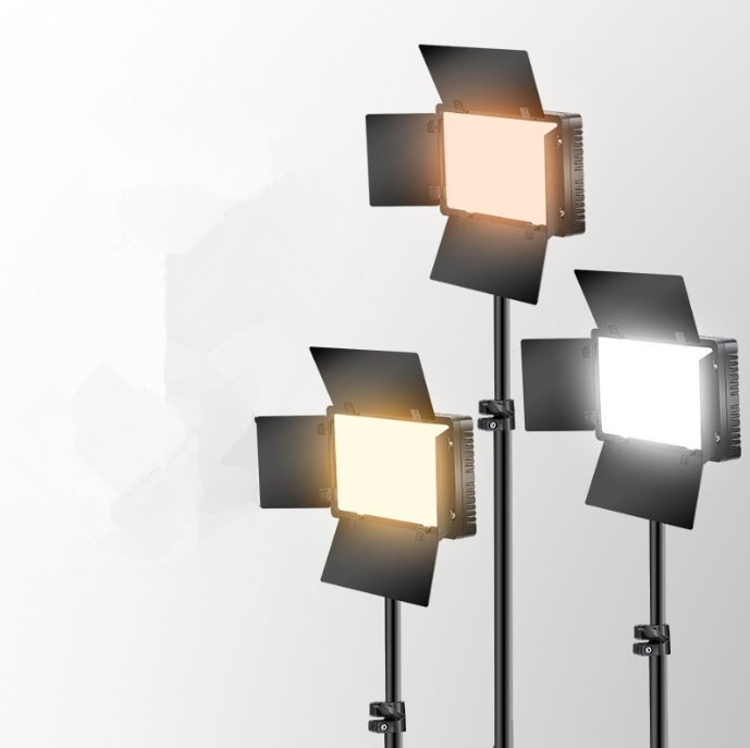 Photography Lighting LED Video Light with Remote 50W 3200K-6500K Dimmable Panel Light for Live Streaming/Wedding Shooting/Video Recording/Studio/Film