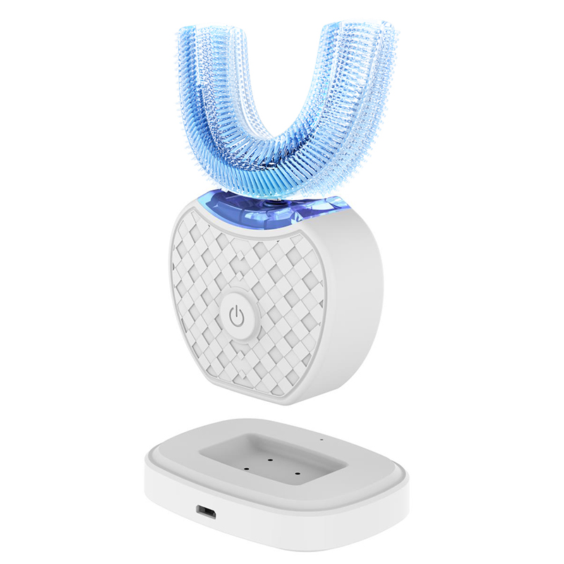 New Style New Year Gift Fashion Present U Type Fully Automatic Silicone Lazy Toothbrush Js502