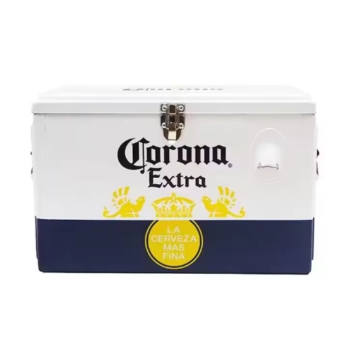 Custom Logo Vintage Picnic Beach Camping Ice Cooler Portable Retro Cooler Box