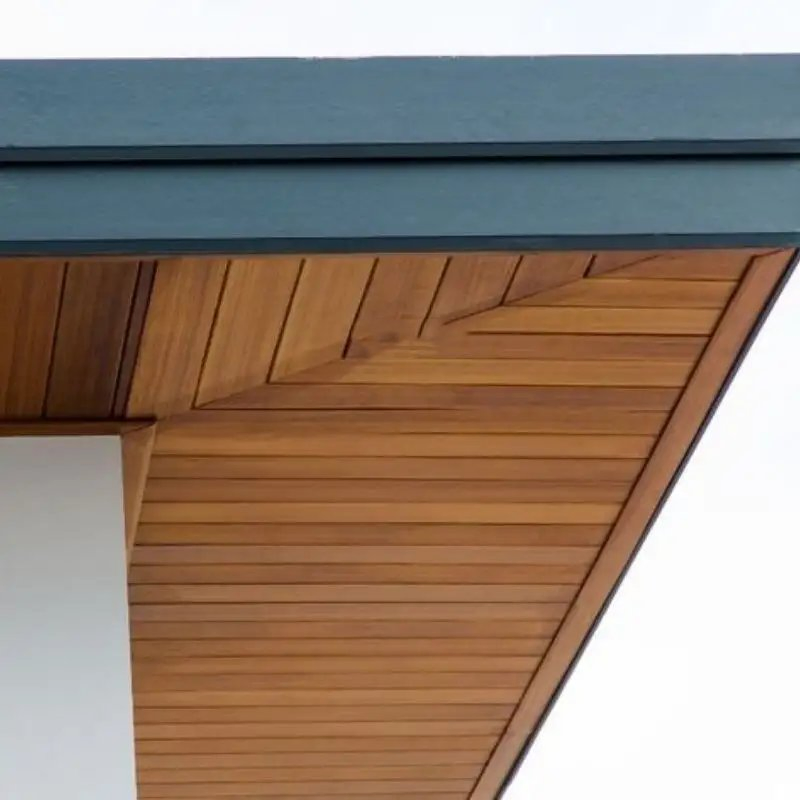 Wood Pattern Soild Plain Aluminum Soffit Panel for USA
