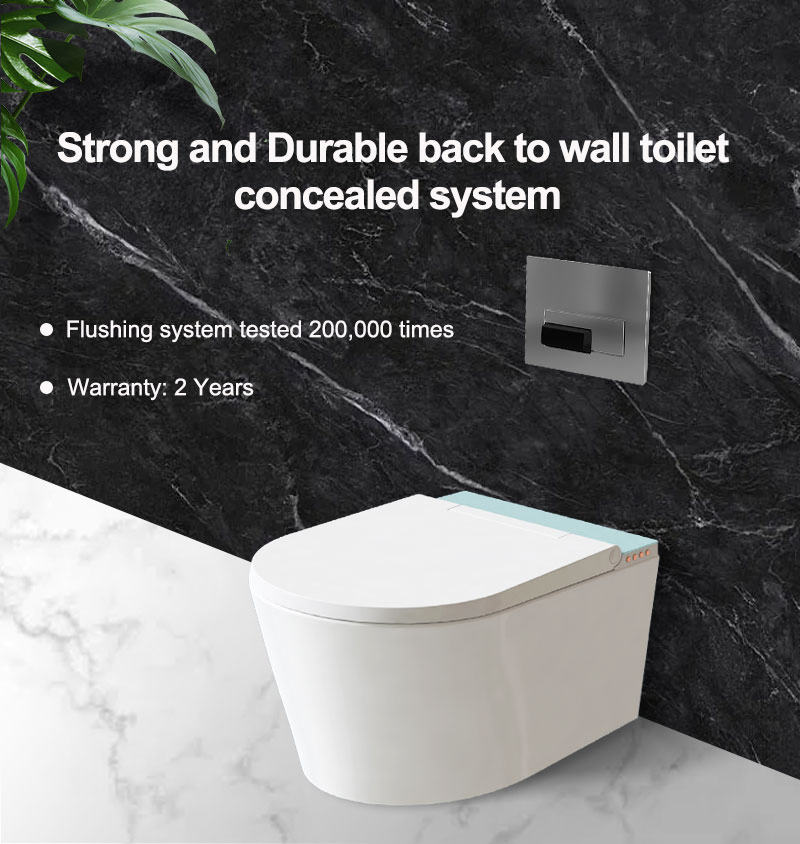 Space-Saving Bathroom Wall-Hung Toilet Concealed Cistern
