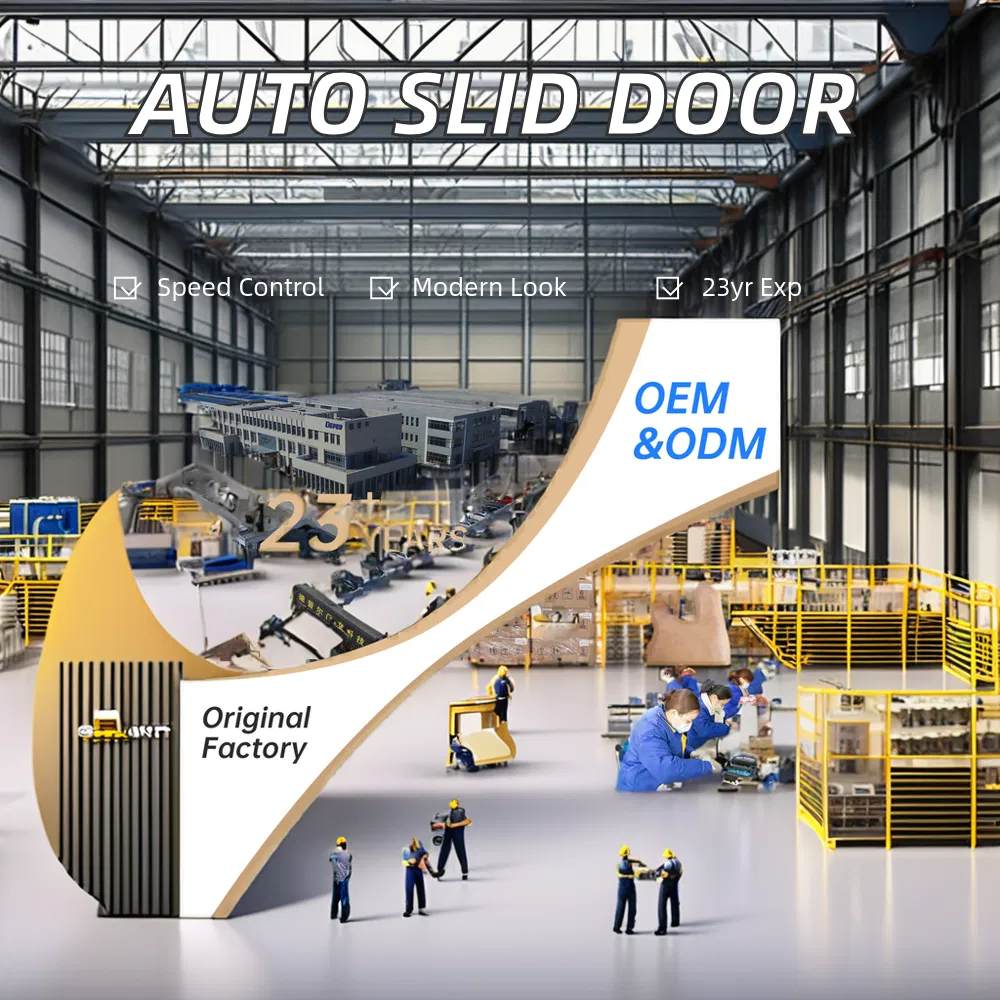 Modern Sensor Glass Automatic Sliding Door for Hotels Soundproof and 12V Working Voltage for Hospitals Automatic Door