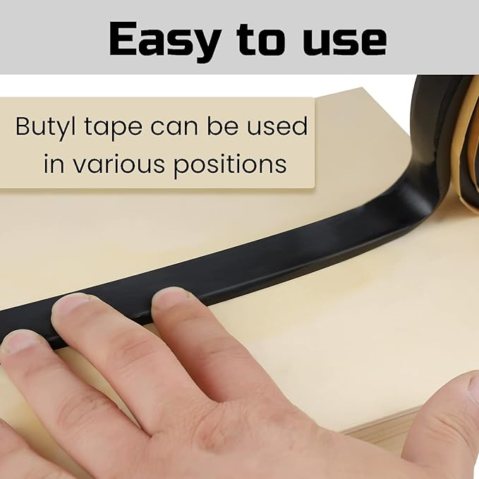 Butyl Tape 30 FT LG 2 in Width 1/8 in Thick