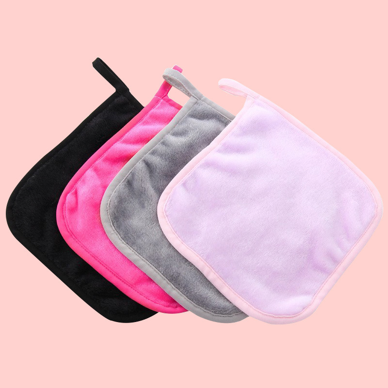 Makeup Remover Cloths for Face Eye Lips Reusable Makeup Remover Pads Soft Microfiber Facial Cleansing Cloths